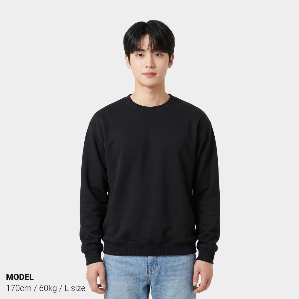 팀블링 릴렉스핏 쭈리 맨투맨